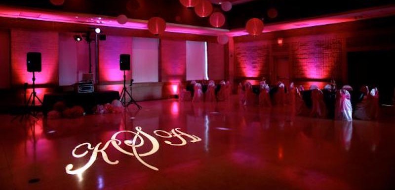 Monogram and Uplighting for Weddings