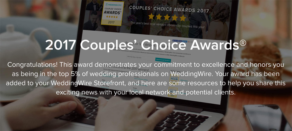WeddingWire Couples Choice Award 2017